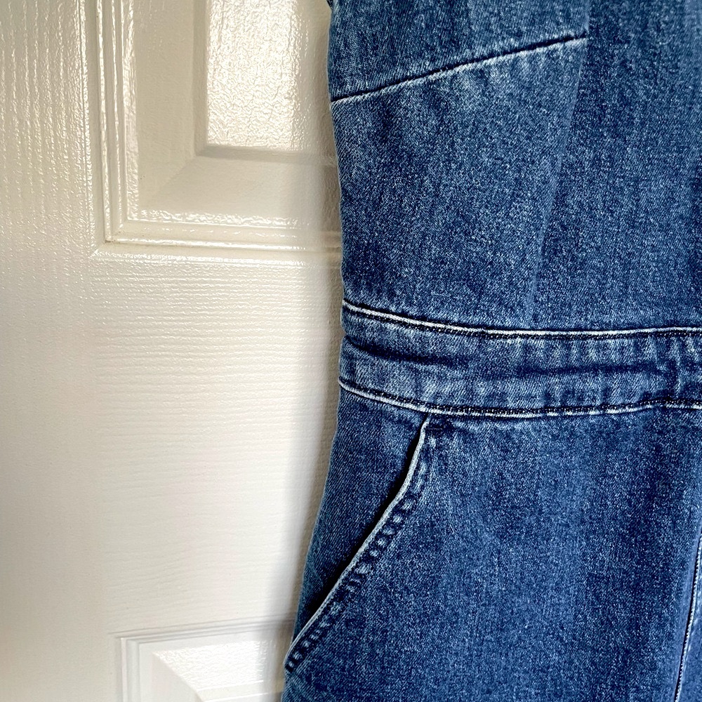 Denim Overall Dress - Picture 5 of 7